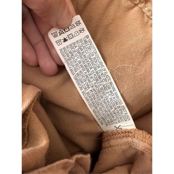 Forever 21 Brown Distressed Cargo Pants Women’s Size L Jogger Style Pockets - Picture 3 of 12